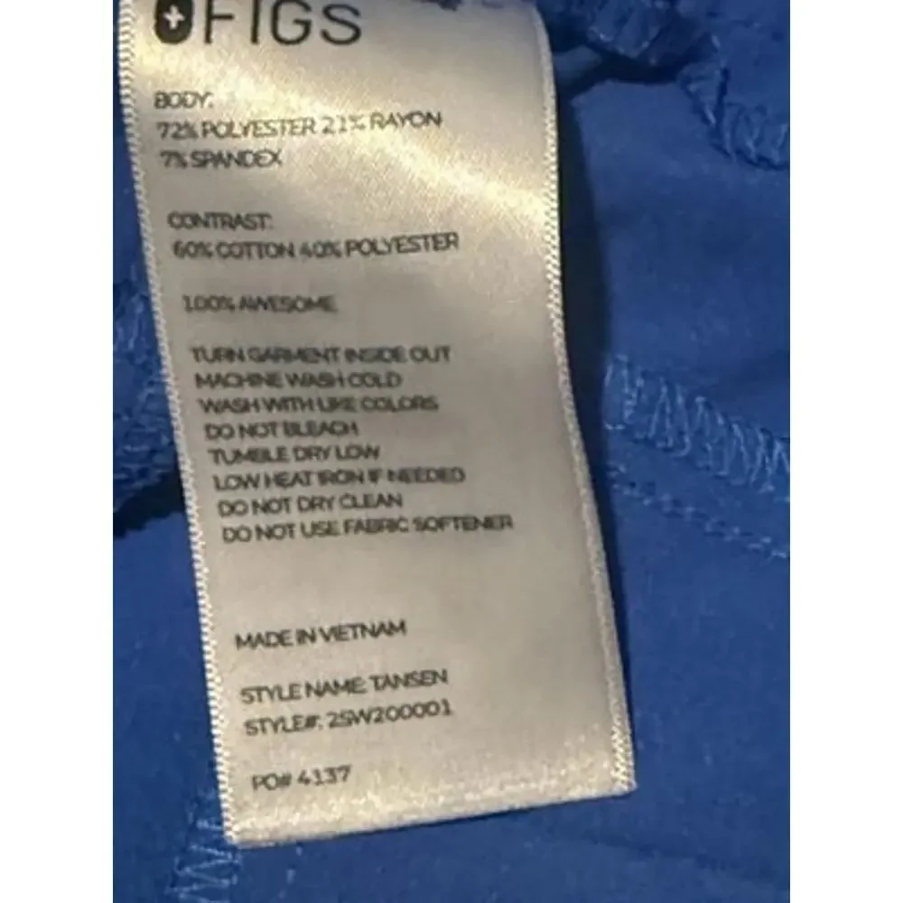 FIGS Mens Tansen Jogger Scrub Pants Blue 4XL/T Technical Collection Medical